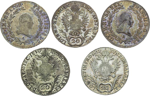 20 Kreutzer (5 pcs) - front