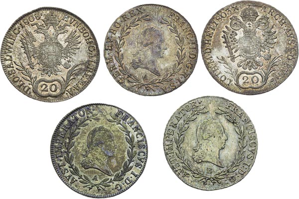 20 Kreutzer (5 pcs) - back