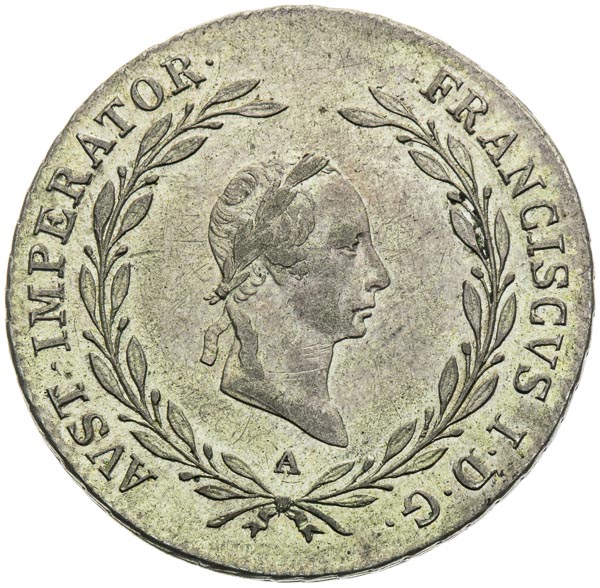 20 Kreutzer 1827 - front