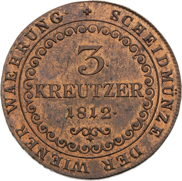 3 Kreutzer 1812 - back