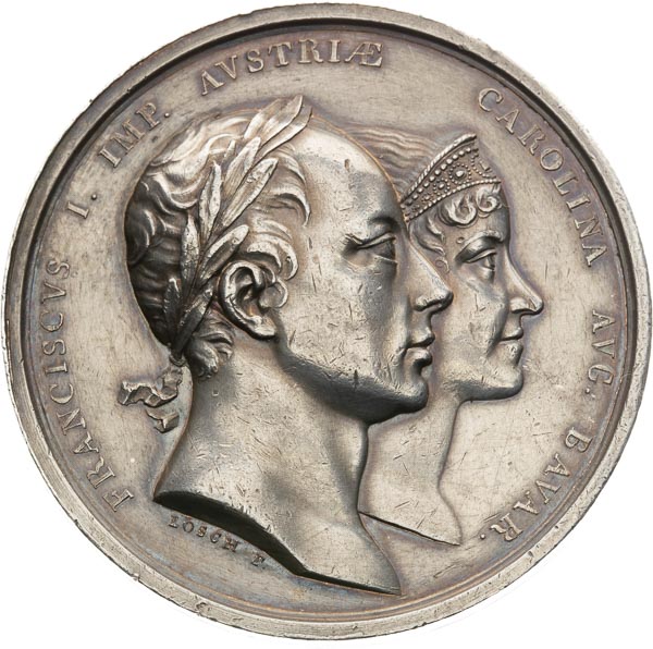 Silver medal 1816 - front