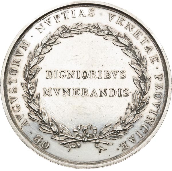 Silver medal 1816 - back