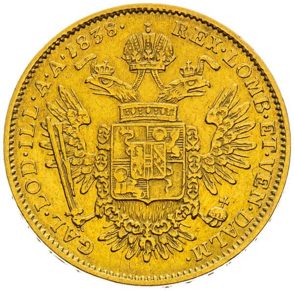 1/2 Souverain d'Or 1838 - back