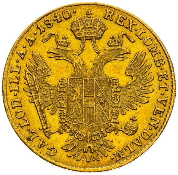Ducat 1840 - back