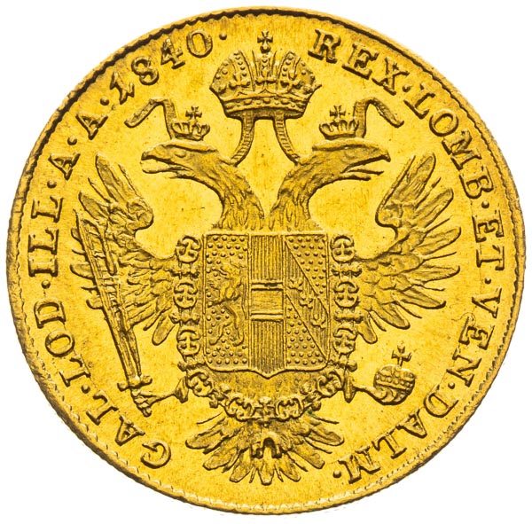 Ducat 1840 - back