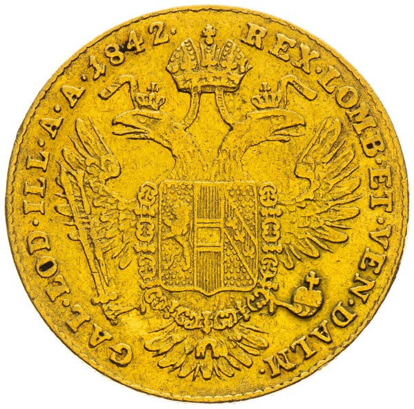 Ducat 1842 - back