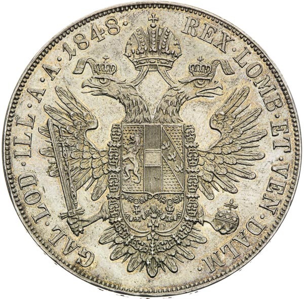 Thaler 1848 - back