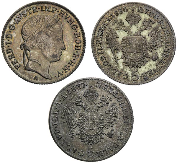 5 Kreutzer (3 pcs) - front