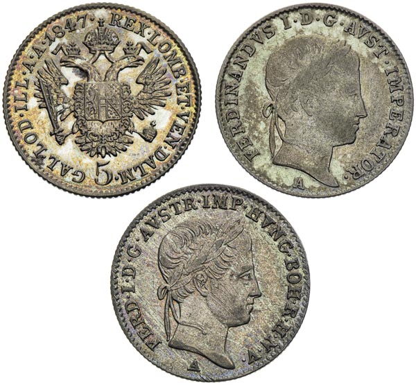 5 Kreutzer (3 pcs) - back