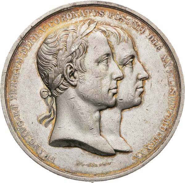 Silver medal 1830 - front