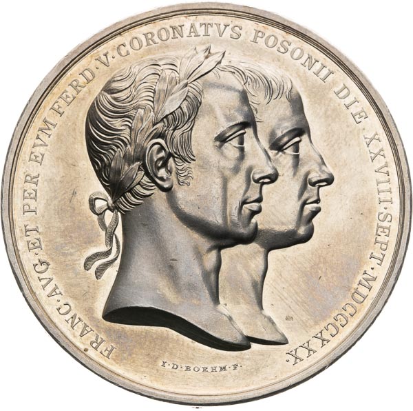 Silver medal 1830 - front