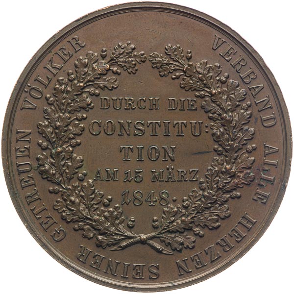 Medal 1848 - back