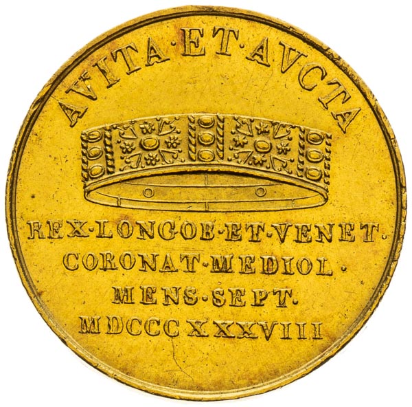 Gold Token 1838 (Ducat) - back