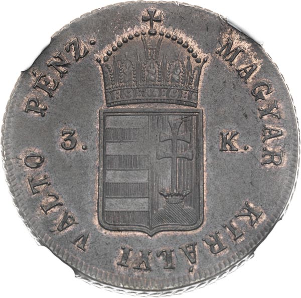 3 Krejcar 1849 - avers