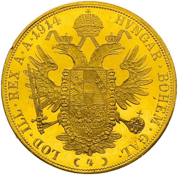 4 Ducats 1914 - back