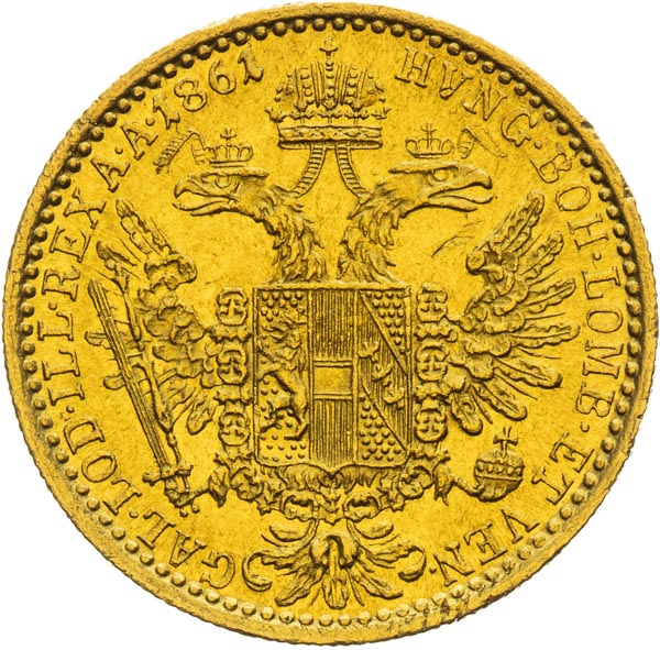 Ducat 1861 - back