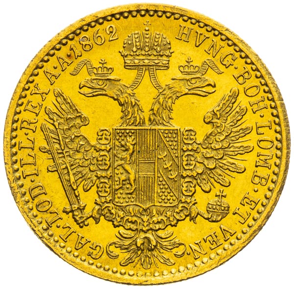 Ducat 1862 - back
