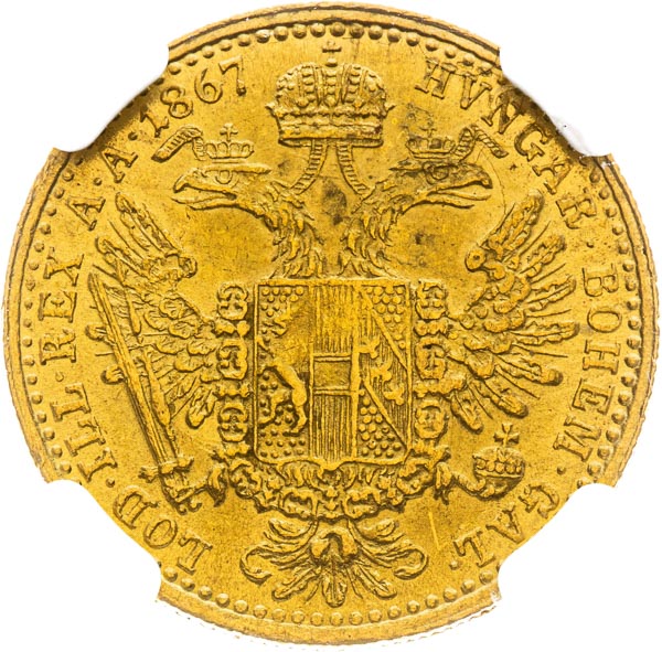 Ducat 1867 - back