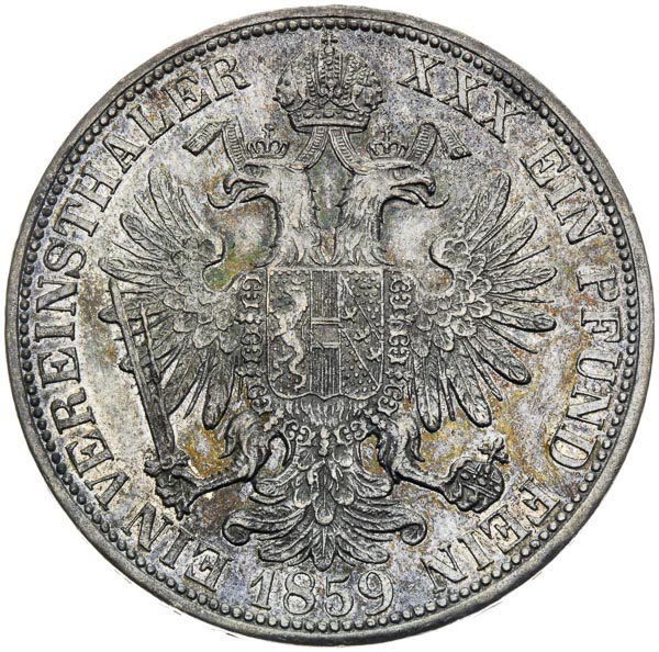 Federal thaler 1859 - back