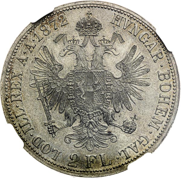 2 Gulden 1872 - back