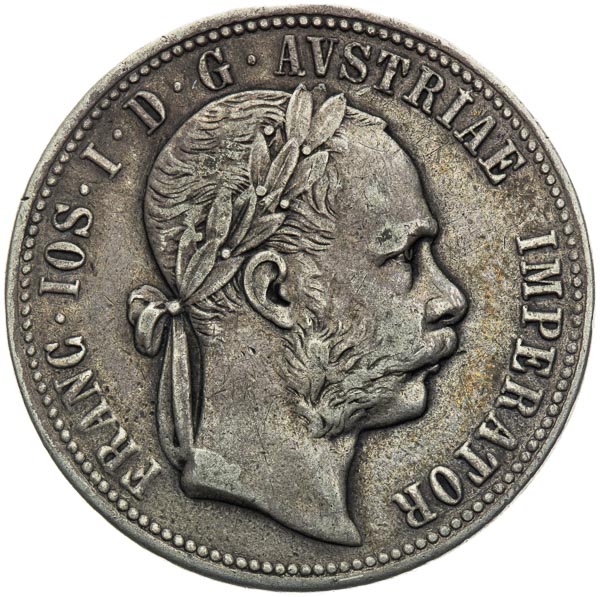 Pribram Gulden 1875 - front