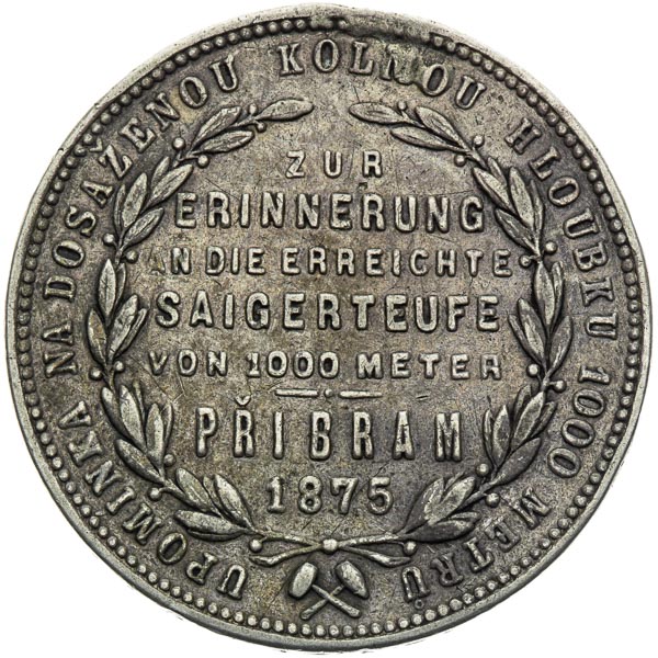 Pribram Gulden 1875 - back