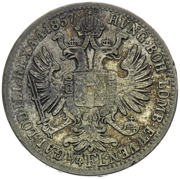 1/4 Gulden 1857 - back