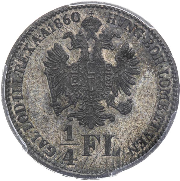 1/4 Gulden 1860 - back