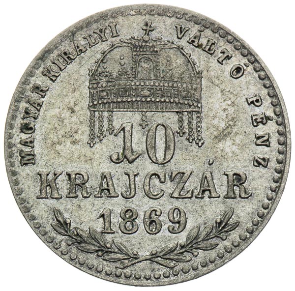 10 Kreutzer 1869 - back