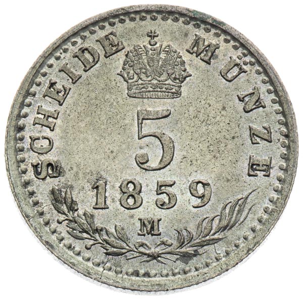5 Kreutzer 1859 - back