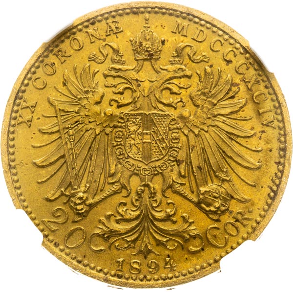 20 Corona 1894 - back