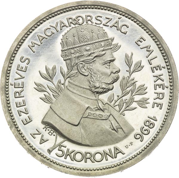 5 Corona 1896 (restrike) - front