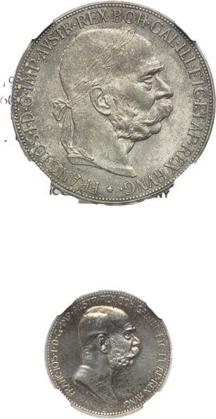 Silver coins (2 pcs) - front