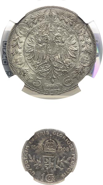 Silver coins (2 pcs) - back