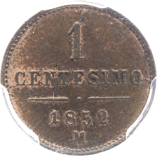 Centisimo 1852 - back