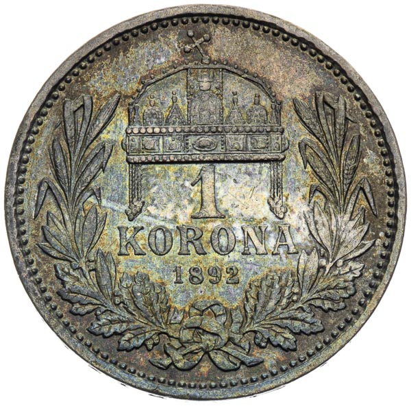 Koruna 1892 - back