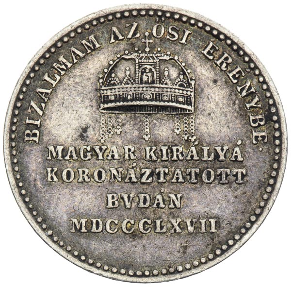 Silver Token 1867 - back