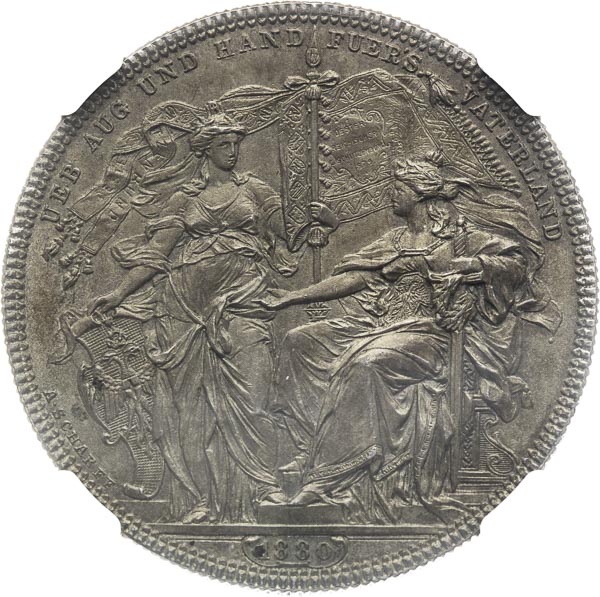 Silver medal 1880 (2 Gulden) - front