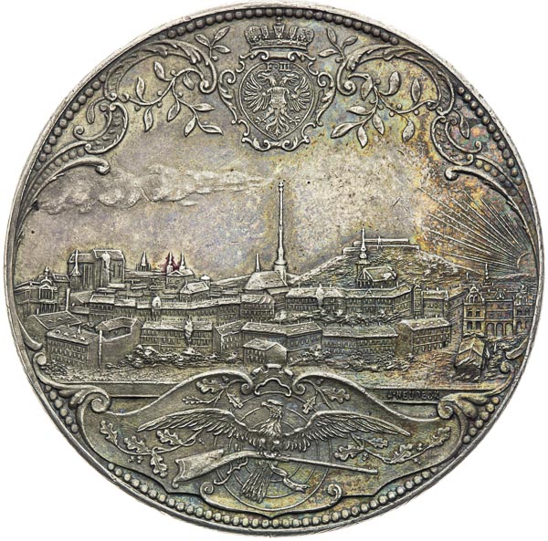 Silver medal 1892 - back