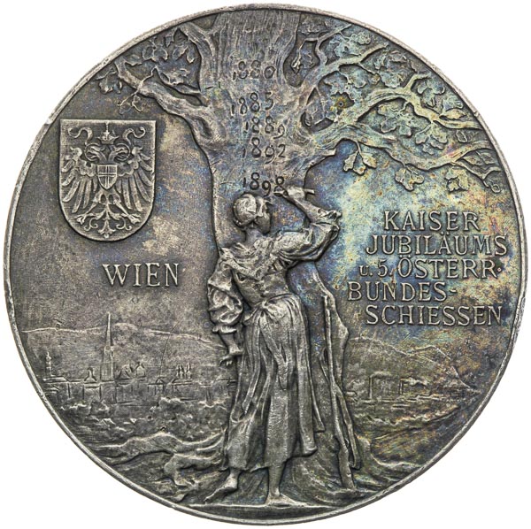 Silver medal 1898 - back