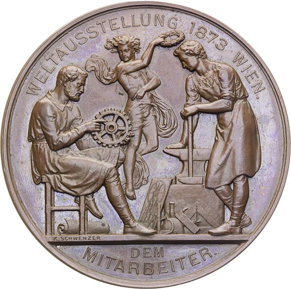 Medal 1873 - back
