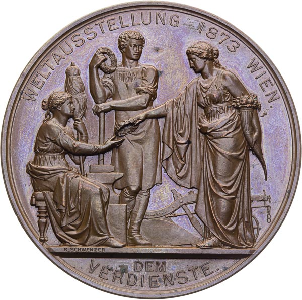 Medal 1873 - back