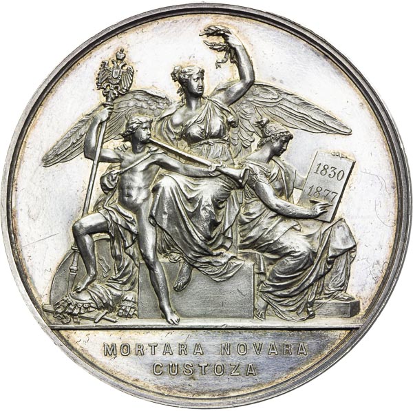 Silver medal 1877 - back
