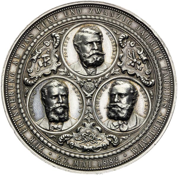 Silver medal 1882 - front