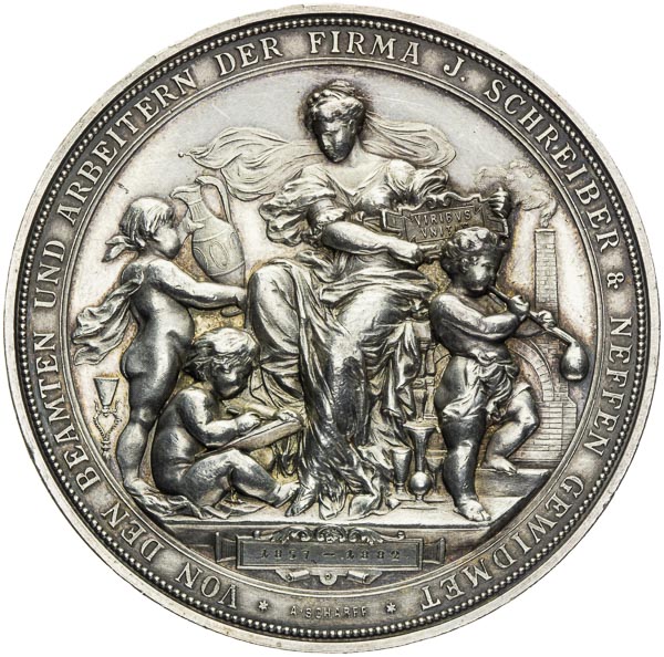 Silver medal 1882 - back