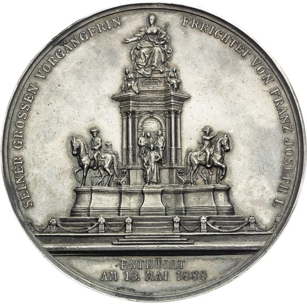 Silver medal 1888 - back