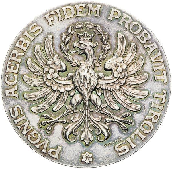 Silver medal 1909 - back