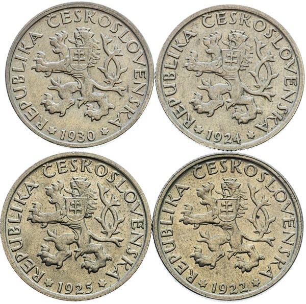 Lot of 1 Koruna (8 pcs) - front