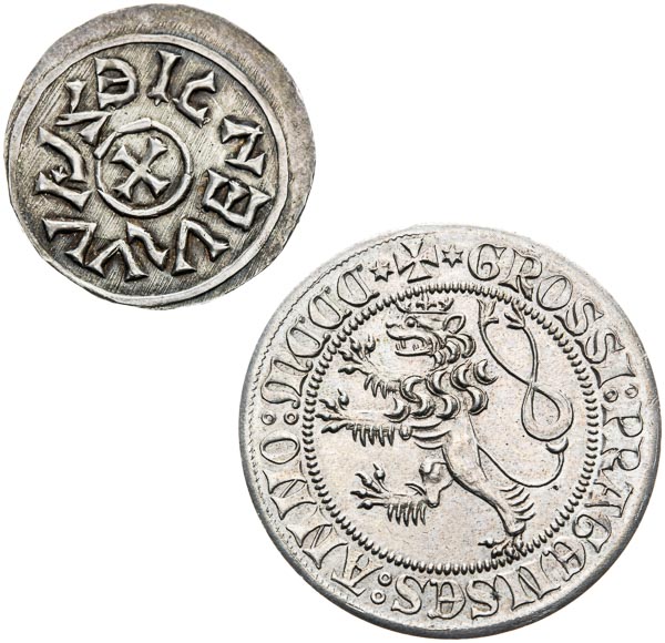 Lot stříbrných medailí/žetonů (2 ks) - revers