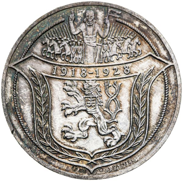 Stříbrná medaile 1928 - revers
